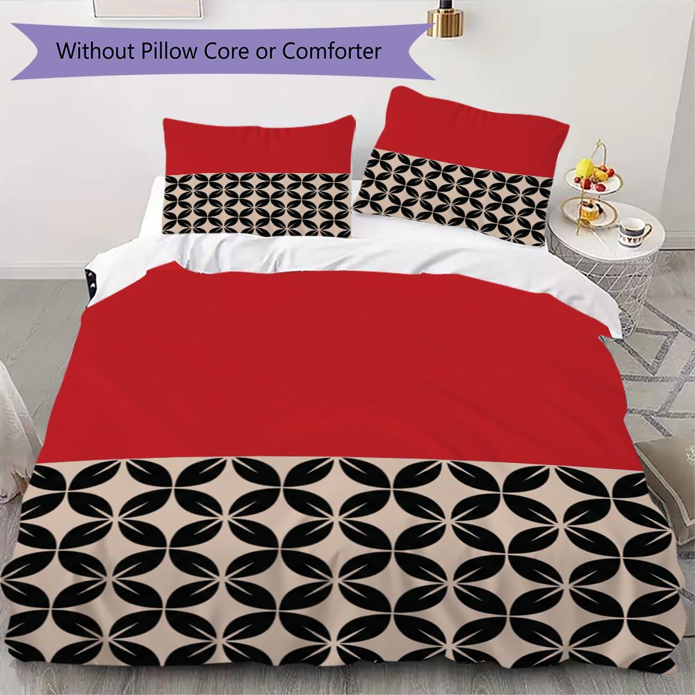 

Modern Pattern Bedding uilt Set uilt Cover Pillowcase Home Decoration Birthday Gift (1 * duvet cover + 2 * pillowcase without core)10 135x200cm