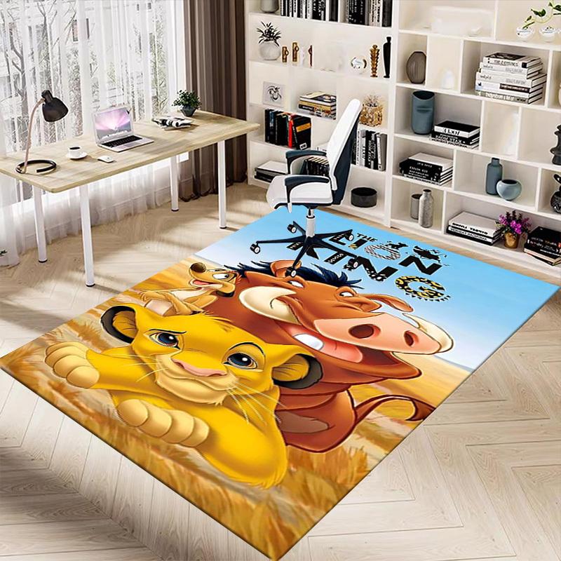 1pz Tappeto Il Re Leone Tappetino per Ufficio Tappeto per la Casa Tappeto da Area Tappeto Regalo per Festival Tappeto per Sedia da Ufficio Materiale Durevole1107L