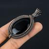 Black Onyx Jewelry, 999 Copper Wire Wrapped Pendant Handmade Gemstone Jewelry, Gifts For Wife Brand New Pendant