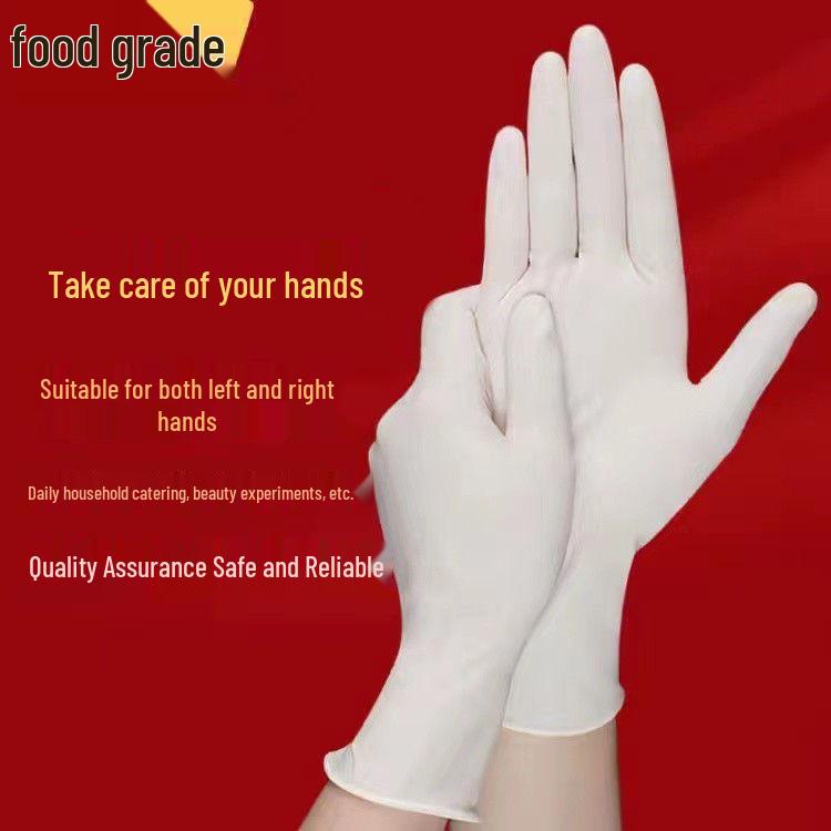 Food Grade Disposable Nitrile Latex Gloves - Waterproof, Thickened, and Special for Labor Protection