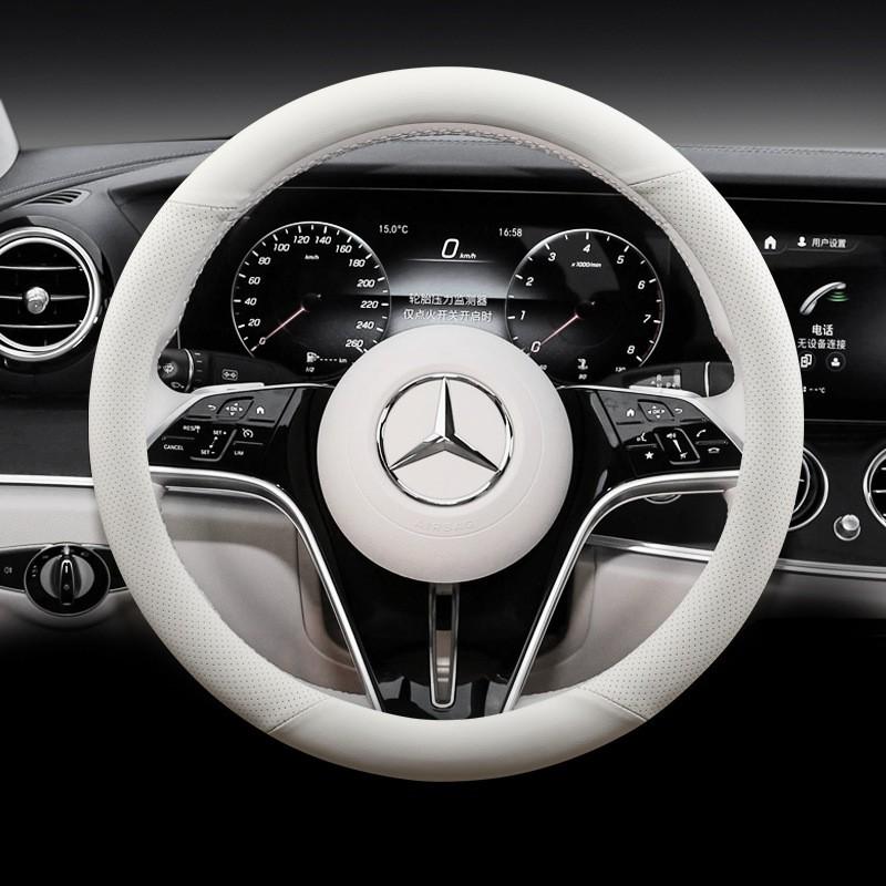 Universelle Lenkradabdeckung Mercedes-Benz C260L C350eL E300L CLA220 AMG C200L Sport Style Echtes Leder