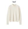 Cashmere Knit Half-High Neck Winter Cardigan Sweater