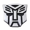 Auto Robot Car Sticker 8x8cm Chrome Car Emblem Adhesive Decal Car Decoration Accessories