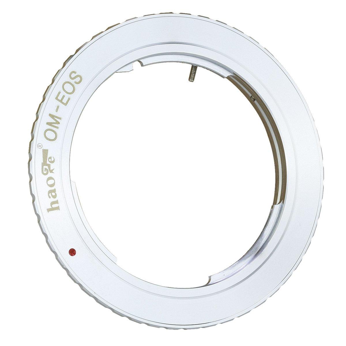 

Haoge Lens Mount Adapter for Olympus OM Zuiko Lens to Canon EOS EF EFS Rebel Cameras 1D 1DS Mark II III IV 5D Mark II 7D 40D 50D 60D 70D T2i T3 T3i