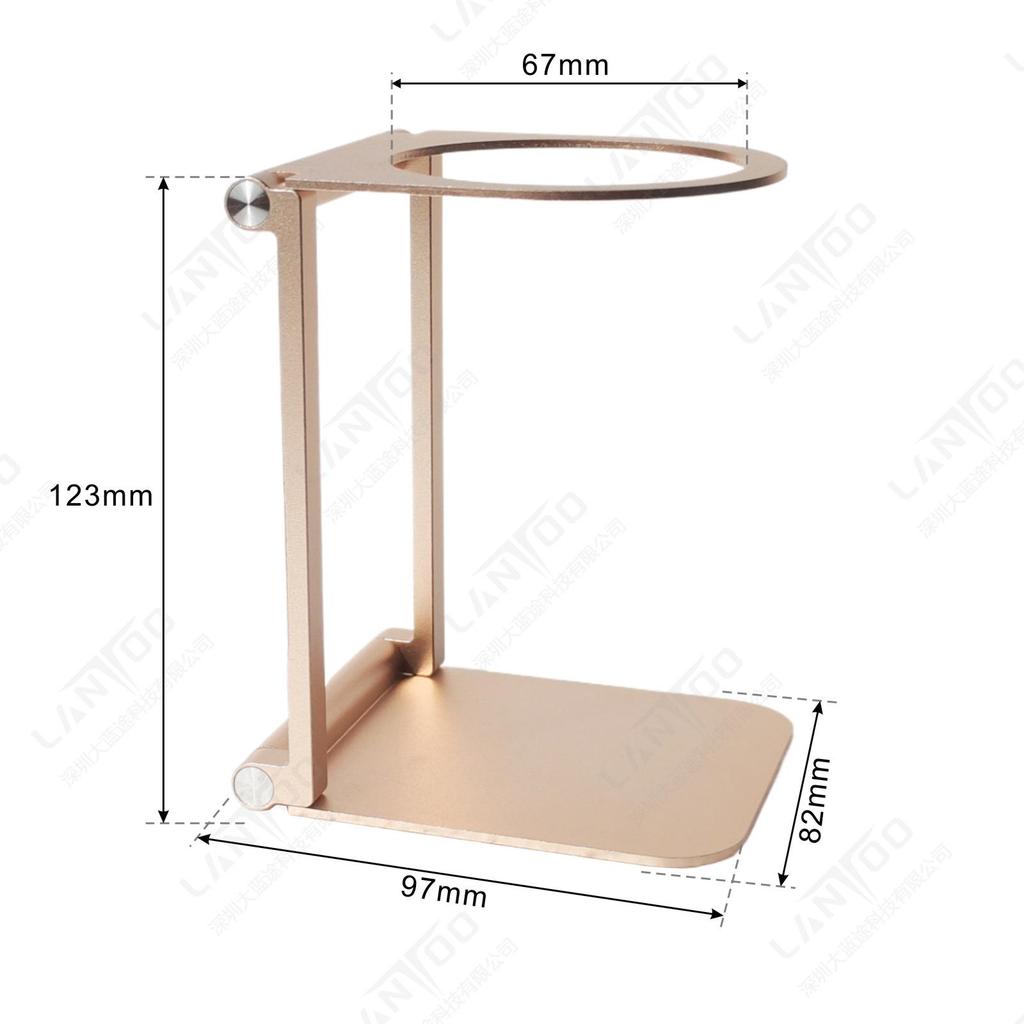 Faltbarer Kaffeemaschinenständer aus Aluminiumlegierung - Tragbar, leicht, Metallregal für mehrere Modelle zur Verwendung im Freien.