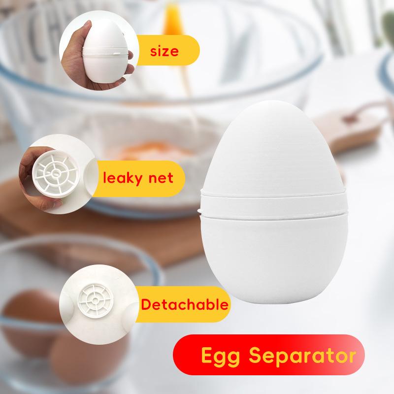 Nepřilnavý oddělovač vajec Rychle omyvatelný oddělovač vajec Kreslený odnímatelný oddělovač bílků a žloutků Opakovaně použitelné domácí pekařské nástroje