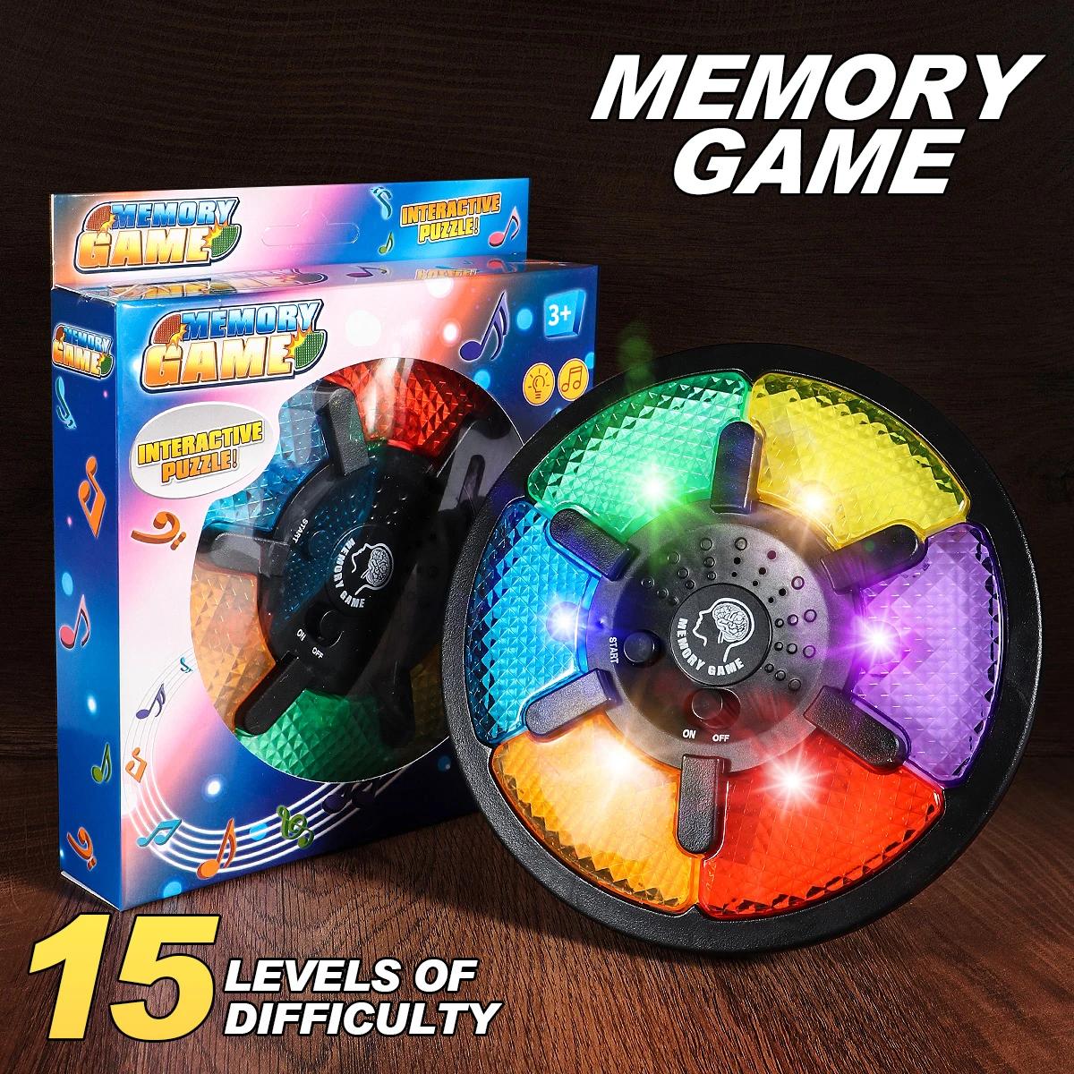 1 Stuks Handheld Elektronische Geheugentraining Spelmachine Geheugentraining Spelmachine Met Licht En Geluid Interactief Spel Speelgoed