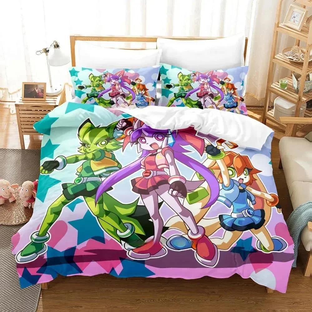 

Comforter Top New Game Freedom Planet Bedding Set Printed Bed Set With Bed Soft Single Double Queen Super King Size Comforter (quilt)-EU Single(135*200cm)3pcs