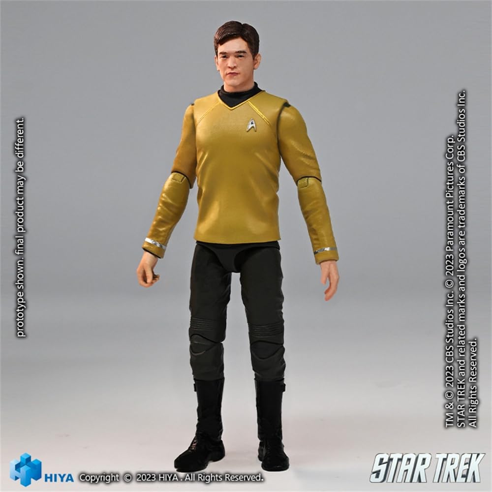 HiPlay HIYA 1/18 Scale EXQUISITE MINI Series Star Trek Sulu EMS0259 Movable Action Figure with Accessories, Full Set