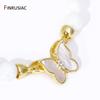 18K Gold Plated Brass Butterfly Pearl Clasps Fastener,Shell Connector Clasps Hooks For DIY Bracelet Necklace Making Accessories