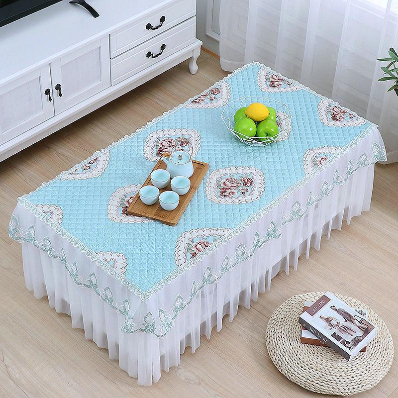 Living Room Coffee Table Table Cloth Coffee Table Cover All-inclusive Table Cloth Waterproof and Oil-proof Rectangular Coffee Table Mat