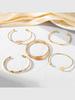 5pcs IPARAM Punk Multilayer Bracelets For Female Elegant Delicate Twist Sparkling Adjustable Bangles Jewelry Couples Gifts