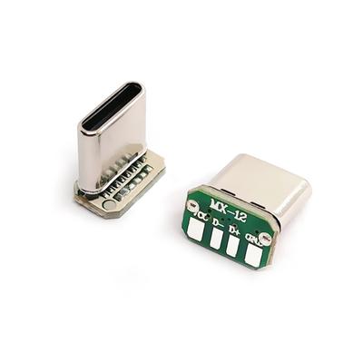 1Pc Tipo C Placa de Patch Vertical 4 Fios de Soldagem Banda de Dados Pcb Placa Usb Conector de Cabeça Macho