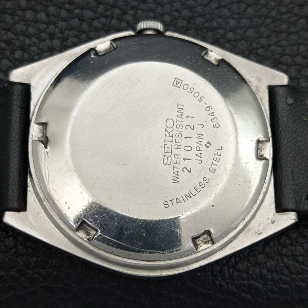SEIKO 5 AUTOMATIC VINTAGE 6309A JAPAN MENS ARABIC BLACK DIAL WATCH a702656-1