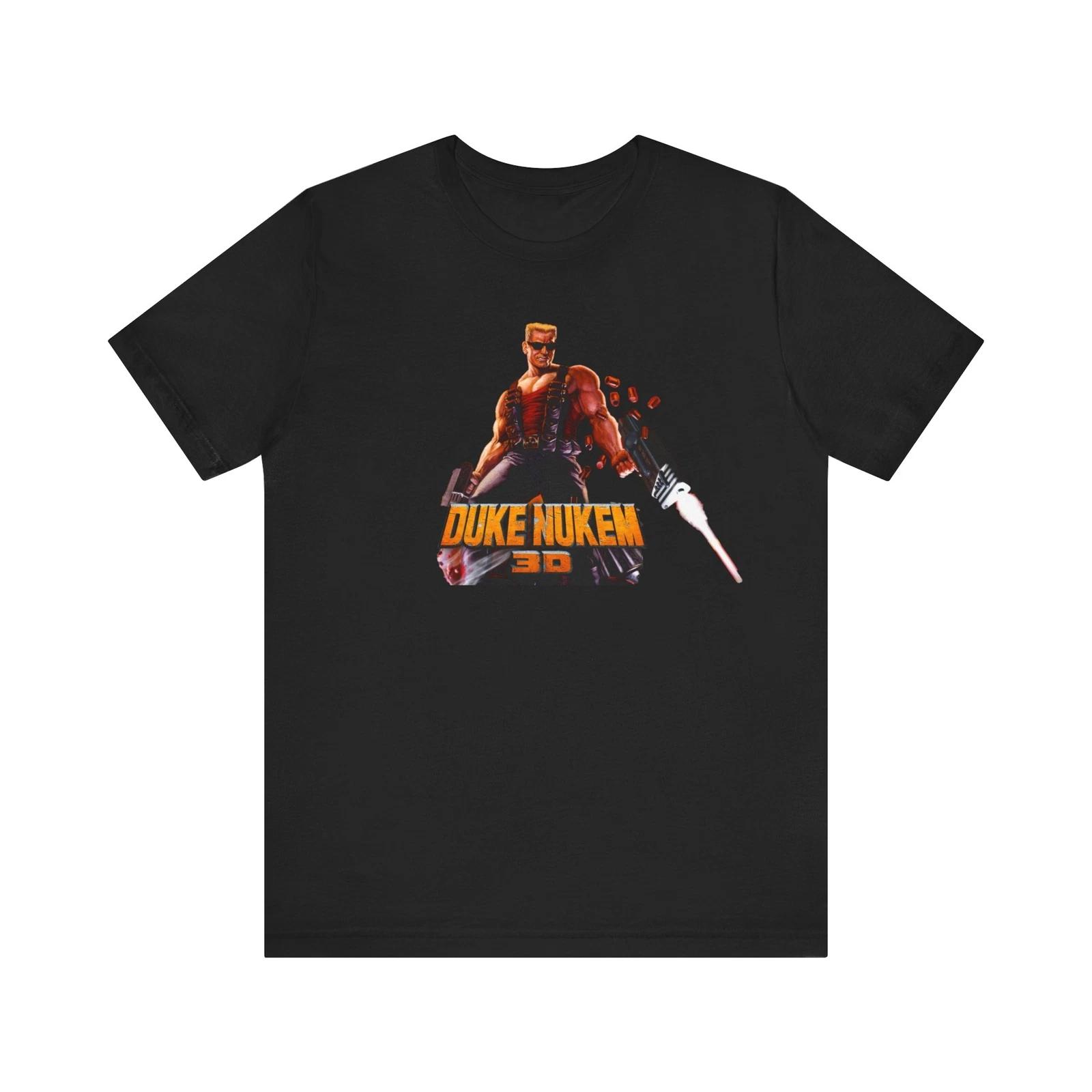 

Duke Nukem 3D PC MS DOS Cover Art Retro Style Unisex Jersey Short Sleeve Tee M