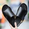 2024 Black Men's Soft Non-Slip Open-Toe Casual Sandals & Flip Flops