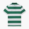 LECOQ GOLF Men'S Airy Stripe Collared Short Sleeve T-Shirt _Gren Gr221Mts44