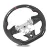 Hydro Dip Carbon Fiber Look Steering Wheel Perforated Leather Replacement For Infiniti Q50 2014 to 2016