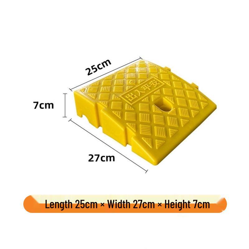 Non-Slip Plastic Curb Ramp for Cars and Stairs
