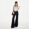 Spring new anti-fading embroidery does not stick to the legs, slightly pulled denim loose and thin, flared jeans, women's elastic and slim