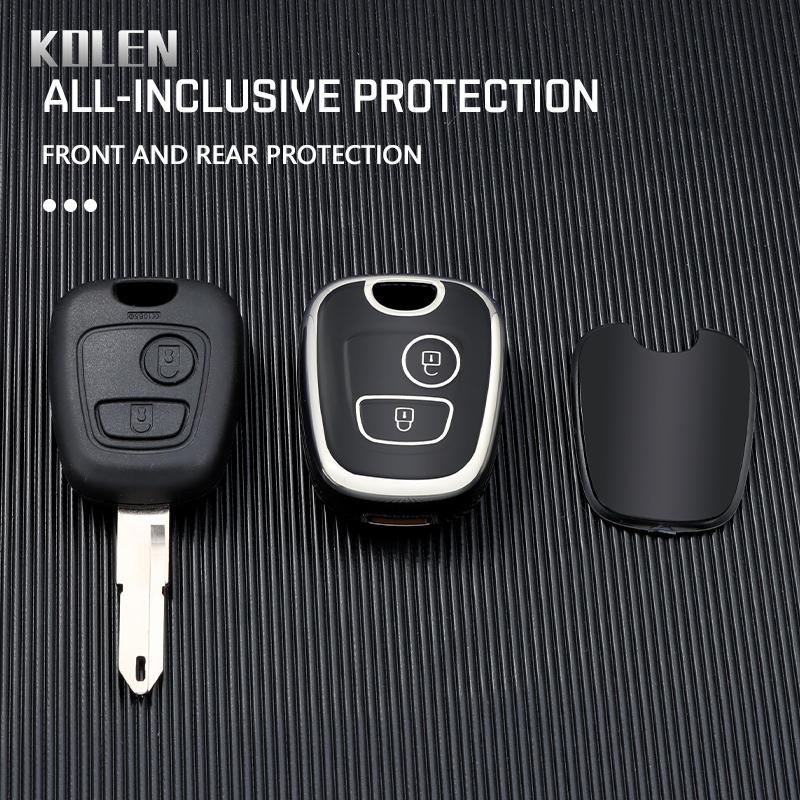 Tpu Car Key Case Cover Shell Fob For Peugeot 106 107 206 207 307 406 407 For Citron C1 C2 C3 C4 Xsara Picasso For Toyota Aygo