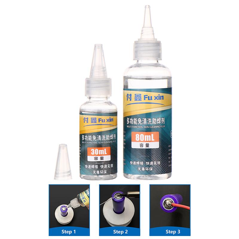 30/80Ml Strong Solder Flux Stainless Steel Flux Battery Repair Liquid Soldering Flux Welding Flux Diy Repair Tools