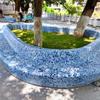 1 buc Foaie cu Fragmente de Mozaic din Piatră Ceramică Piscină cu Izvoare Termale Lac cu Pești Baie Antiderapant Rezistent la Uzură Placă Decorativă pentru Podea Perete Bucăți