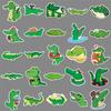 50 Pictures of Crocodile Doodle Personality Cartoon Animals Children DIY Mobile Phone Skateboard Suitcase Stickers Waterproof