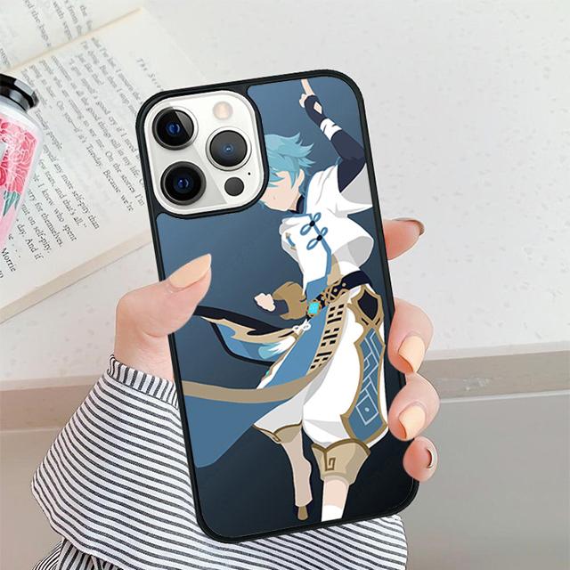 Genshin Impact Chongyun Phone Case For iPhone 17 Air 16 15 14 plus 12 13 Pro max Soft Bumper Shell Cover coque