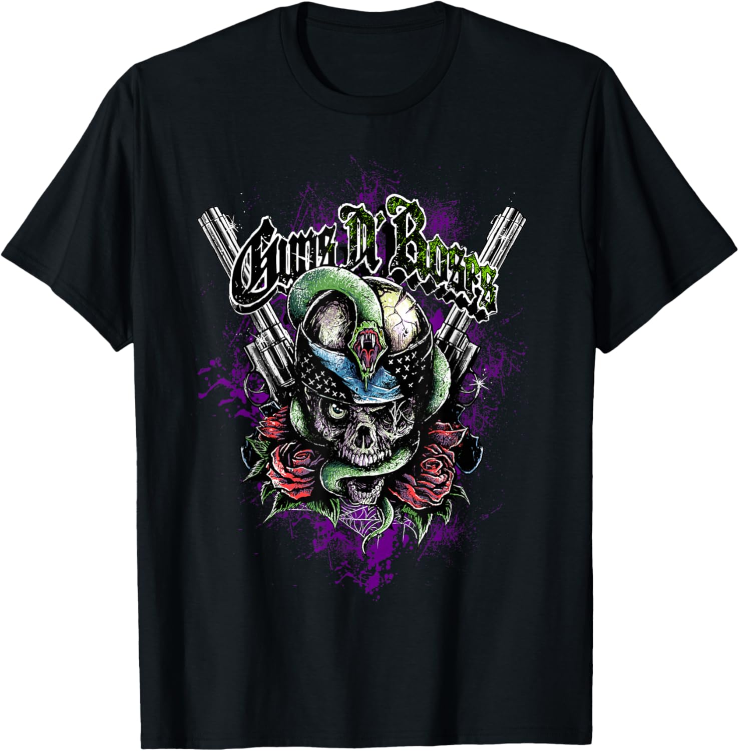 Guns N  Roses Skull Snake  Unisex T-Shirt XL