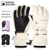 Velvet-Thick, Waterproof, Non-Slip Winter Ski Gloves for Men & Women - Windproof, Warm, Touchscreen, Perfect for Outdoor Activities.