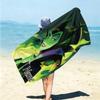 Personalized Dark Flame Guardian Beach Towel Microfiber Beach Towel Thin Absorbent for Beach Swimming Yoga Bath Sports. 0910291