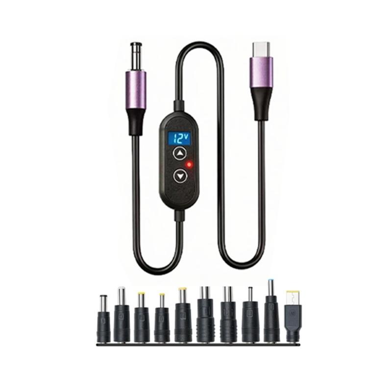Fast Speed 140W Type C Male To DC5525 5521 Power Supply Cord For Efficient Charging Of Various Devices