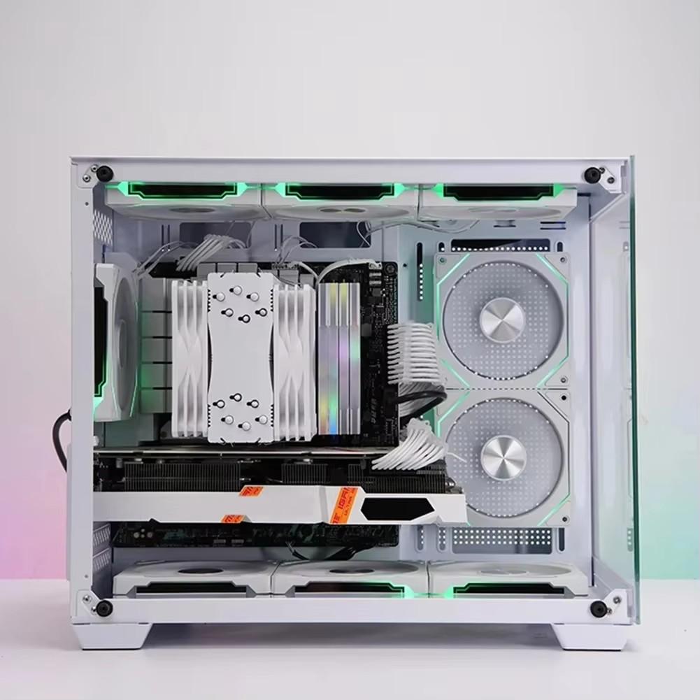 LDPCSJ Prism 4RS 120mm ARGB PC Case Fan with Infinity Mirror Design Motherboard Sync 4PIN PWM CPU Cooler Ventilador Fuel Injectors 6