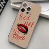 R-Red Hot Chili Peppers Silicone Phone Case Material For iPhone 17 16 15 11 12 13 14 Pro Max Mini Plus Soft TPU