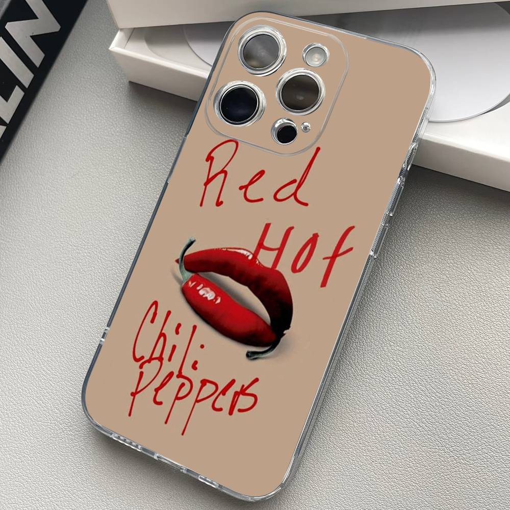 

R-Red Hot Chili Peppers Силиконовый Чехол для Телефона Материал Для iPhone 17 16 15 11 12 13 14 Pro Max Mini Plus Мягкий ТПУ iPhone 12 mini