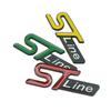 For  ST LINE Logo Front Grill Emblem Badge Car Rear Trunk Sticker Decals Focus Kuga Fiesta Mondeo ESCAPE Ecoboost