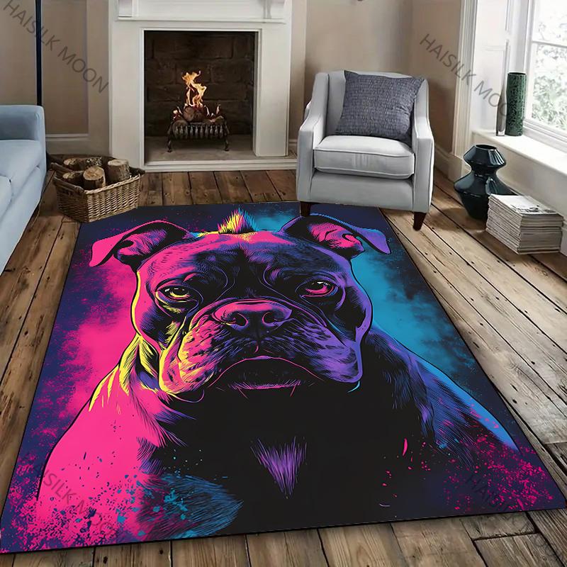 New To American Bully APBT Pitbull Dog Printed Carpet! Anti-slip Sound Insulation,Living Room Bedroom Entrance Door Mat Sofa Rug