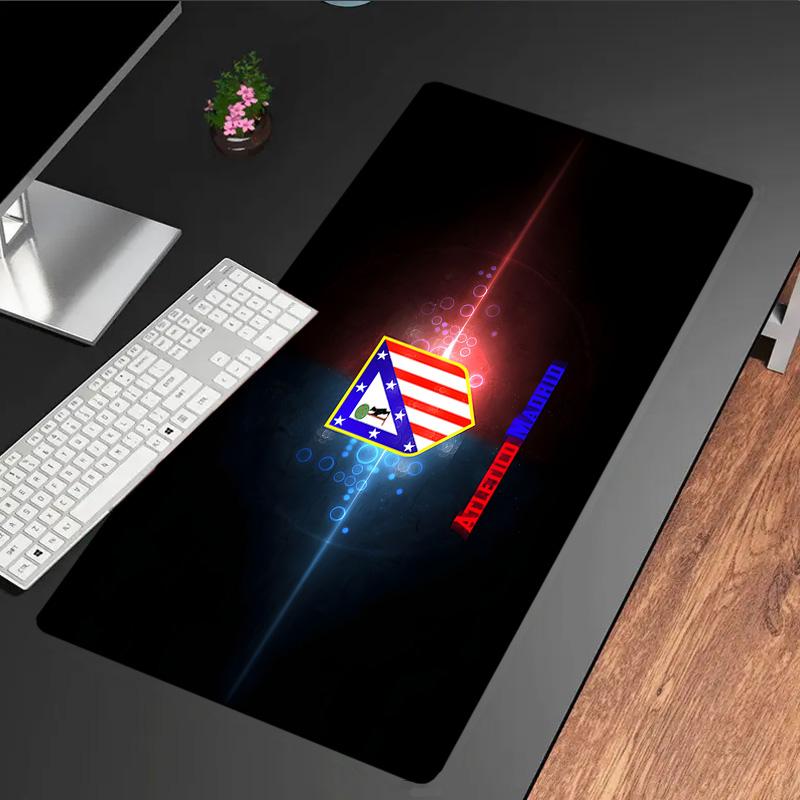 Atletico Madrid Crest Mouse Pad, Rubber Base, Mouse Pad for Gamers and Office Use, Gaming Desk , Easy To Clean Mat Christmas fan gifts