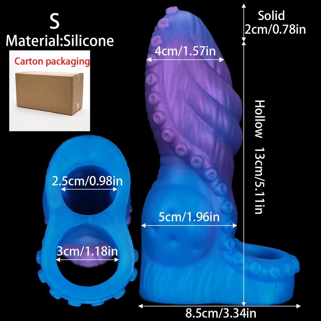 Penis Ring Male Realistic Penis Sleeve Extender Cock Sleeve Dick Enlargement Delay Ejaculation Cock Ring Reusable Condom Sex Toy