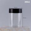 130ml-600ml Seasoning Bottle Spice Jars with Butterfly Lids Labels Plastic Clear Herbs Powders Salt Pepper BBQ Condiment Box