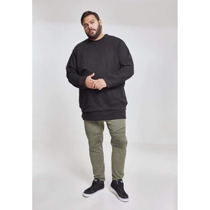 T-shirt - Urban Classics - Crewneck - Gris foncé - Manches longues - French Terry 250g/m²