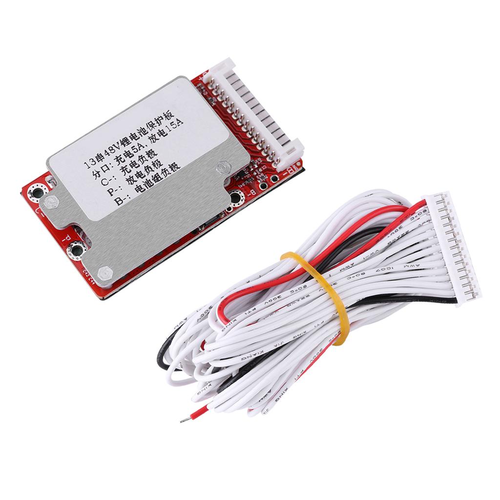 Li ion Li polymer batteripaketkort för 13S 48V/54,6V batterier