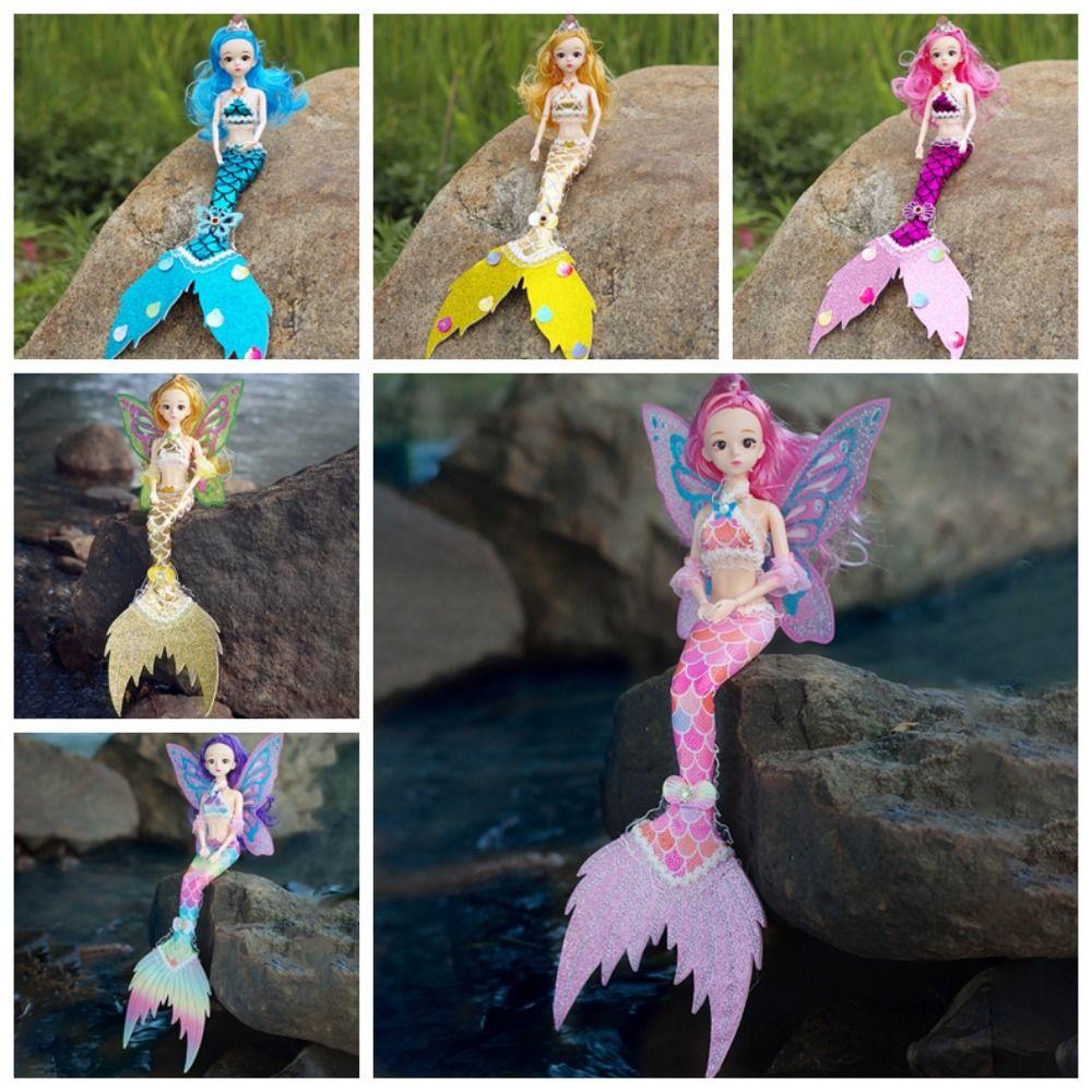 11 bewegliche Gelenke Prinzessinnenpuppe Hübsches Mädchen Kinderspielzeug BJD Puppen Set  (mit Lichtern und Musik)