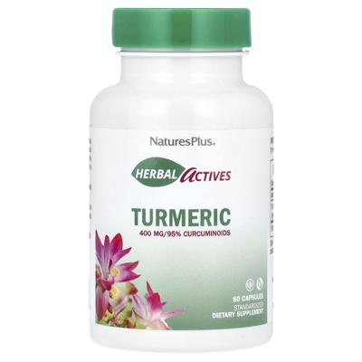 Herbal Active, Cúrcuma, 400 mg, 60 cápsulas