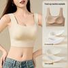 Seamless Push-Up Bra for Small Busts - Breathable Ice Silk with Beautiful Back, Fixed Cups, Anti-Exposure, Summer Style