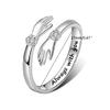 Words-Hugging Hands Open Ring Friendship Jewelry Gift Adjustable Antique Rings