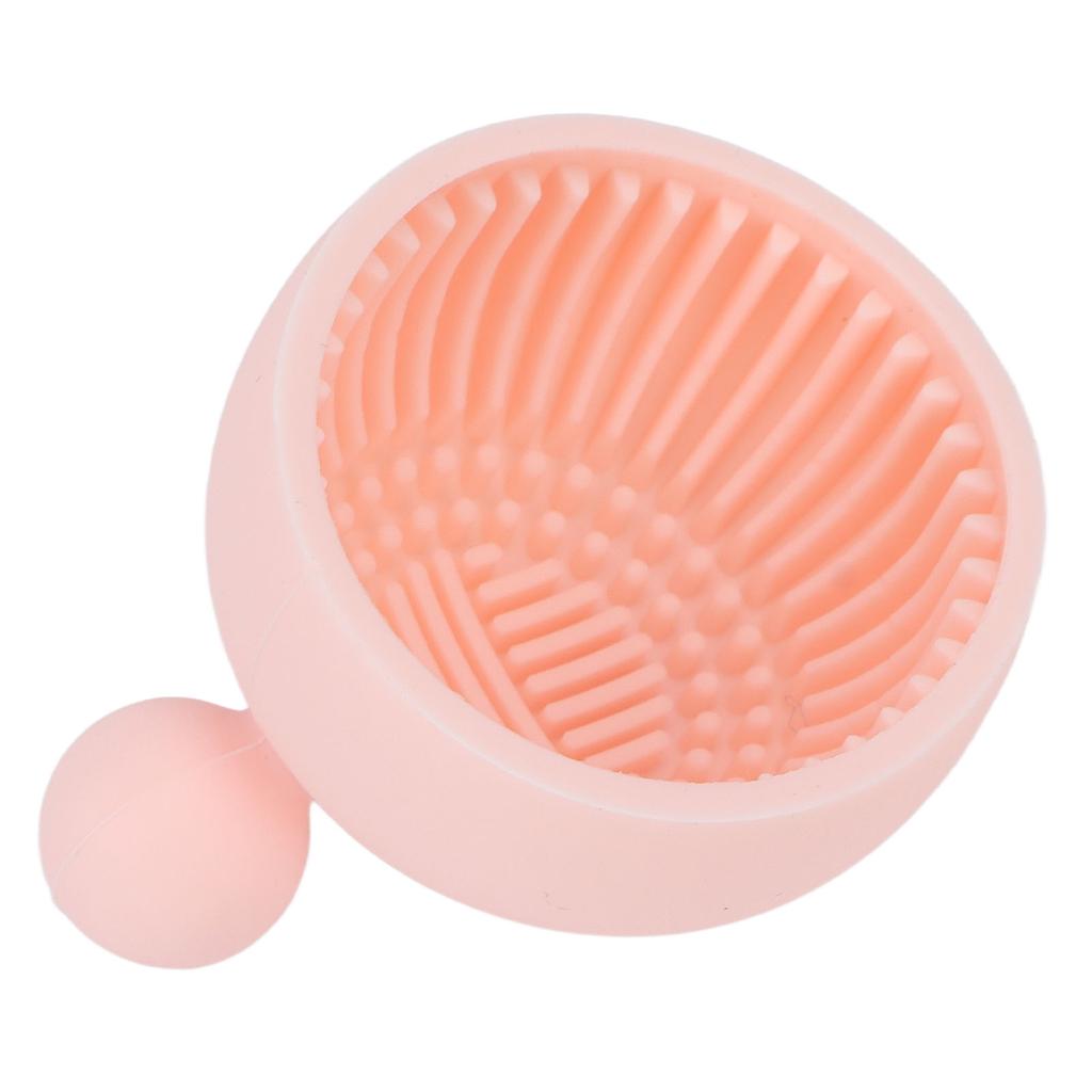 Makeup Brush Cleaning Bowl Mat Home Portable Flexible Silicone Cosmetic Brush Cleaner Scrubber