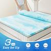 MCQ 2 Inch Soft Bed Mattress Full Size Memory Foam Gel Breathable Cooling Mattress Soft Bed Topper Home Bedroom Furniture