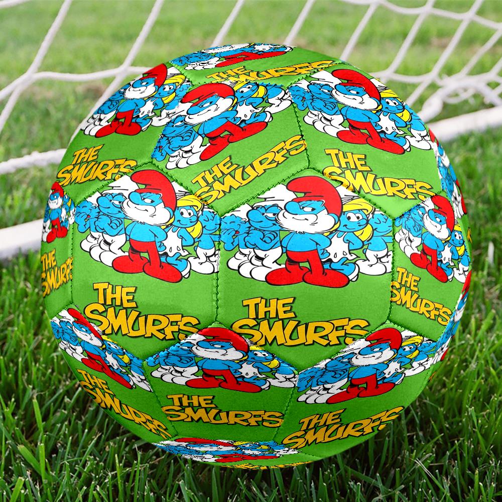 The Smurfs Theme Size 5 Soccer Ball, Suitable for Both Indoor and Outdoor Matches, a Gift Suitable for Everyone.
